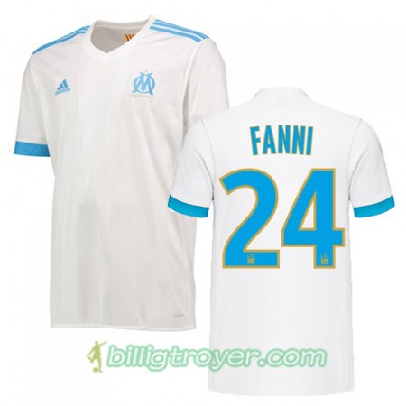 Billige Fotballdrakter Olympique de Marseille ROD FANNI 24 Hjemmedraktsett 2017/18 Kortermet