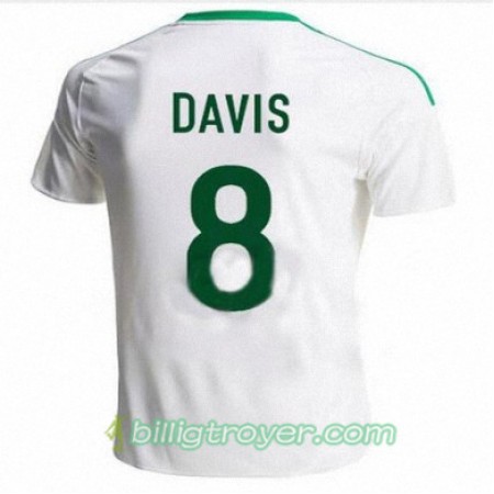 Billige Fotballdrakter Nord-Irland STEVEN DAVIS Bortedraktsett 2016/17 Kortermet