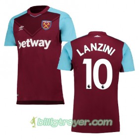 Billige Fotballdrakter West Ham United LANZINI Hjemmedraktsett 2017/18 Kortermet