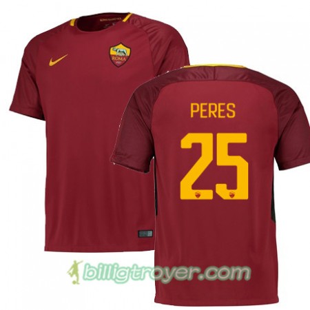 Billige Fotballdrakter AS Roma PERES 25 Hjemmedraktsett 2017/18 Kortermet