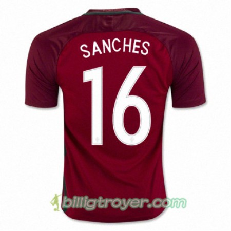 Billige Fotballdrakter Portugal RENATO SANCHES Hjemmedraktsett Euro 2016