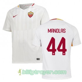 Billige Fotballdrakter AS Roma MANOLAS 44 Bortedraktsett 2017/18 Kortermet