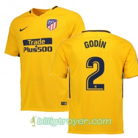 Billige Fotballdrakter Atlético Madrid GODIN 2 Bortedraktsett 2017/18 Kortermet