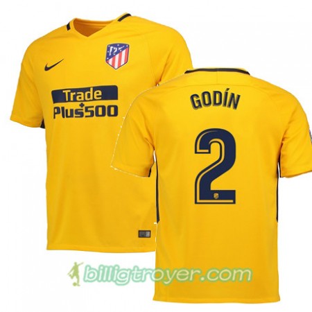 Billige Fotballdrakter Atlético Madrid GODIN 2 Bortedraktsett 2017/18 Kortermet