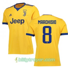 Billige Fotballdrakter Juventus MARCHISIO 8 Bortedraktsett 2017/18 Kortermet