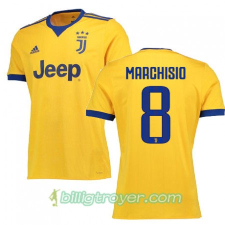 Billige Fotballdrakter Juventus MARCHISIO 8 Bortedraktsett 2017/18 Kortermet