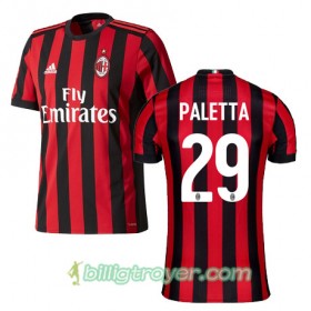 Billige Fotballdrakter AC Milan PALETTA 29 Hjemmedraktsett 2017/18 Kortermet