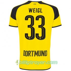 Billige Fotballdrakter Borussia Dortmund WEIGL 33 Tredjedraktsett 2017/18 Kortermet