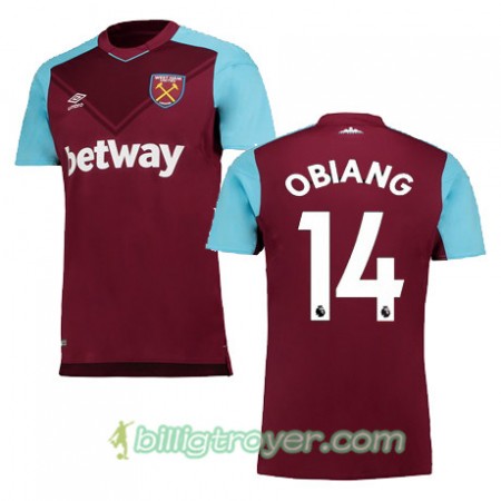 Billige Fotballdrakter West Ham United OBIANG Hjemmedraktsett 2017/18 Kortermet