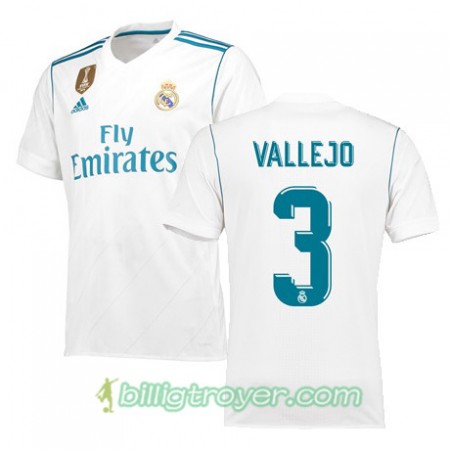 Billige Fotballdrakter Real Madrid JESUS VALLEJO 3 Hjemmedraktsett 2017/18 Kortermet