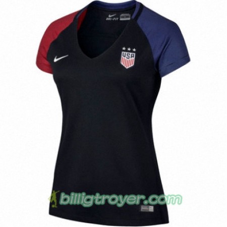Billige Fotballdrakter USA Dame Bortedraktsett 2016/17 Kortermet