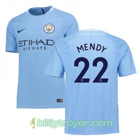 Billige Fotballdrakter Manchester City MENDY 22 Hjemmedraktsett 2017/18 Kortermet