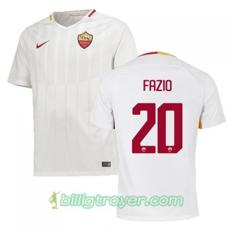 Billige Fotballdrakter AS Roma FAZIO 20 Bortedraktsett 2017/18 Kortermet