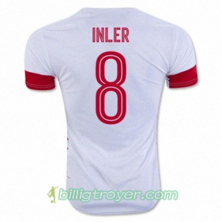 Billige Fotballdrakter Sveits GOKHAN INLER Bortedraktsett Euro 2016