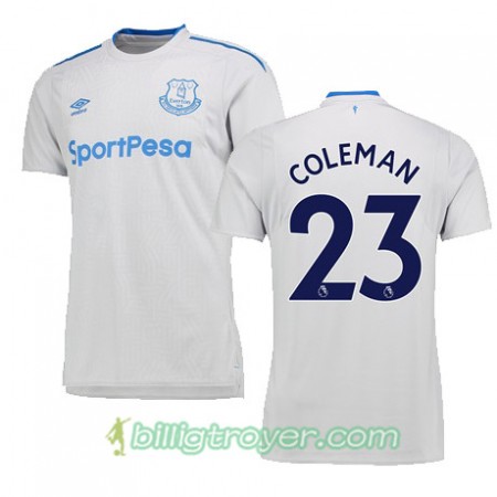 Billige Fotballdrakter Everton COLEMAN Bortedraktsett 2017/18 Kortermet