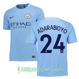Billige Fotballdrakter Manchester City ADARABIOYO 24 Hjemmedraktsett 2017/18 Kortermet