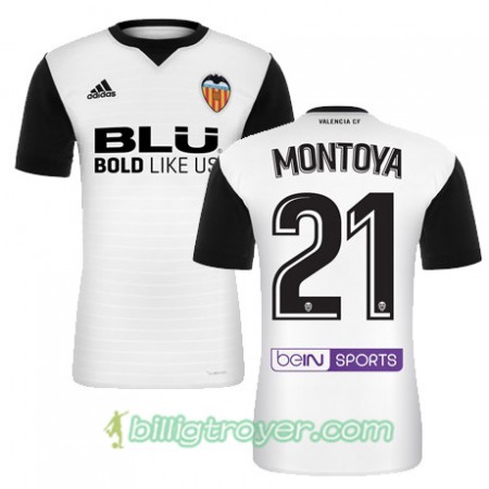Billige Fotballdrakter Valencia CF MONTOYA Hjemmedraktsett 2017/18 Kortermet