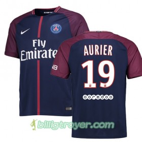 Billige Fotballdrakter Paris SG SERGE AURIER 19 Hjemmedraktsett 2017/18 Kortermet