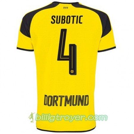 Billige Fotballdrakter Borussia Dortmund SUBOTIC 4 Tredjedraktsett 2017/18 Kortermet