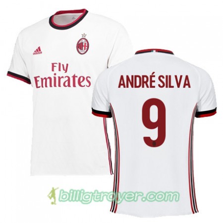 Billige Fotballdrakter AC Milan ANDR SILVA 9 Bortedraktsett 2017/18 Kortermet