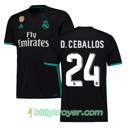 Billige Fotballdrakter Real Madrid DANI CEBALLOS 24 Bortedraktsett 2017/18 Kortermet