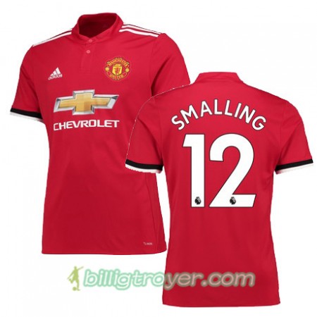 Billige Fotballdrakter Manchester United SMALLING 12 Hjemmedraktsett 2017/18 Kortermet
