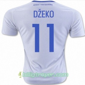 Billige Fotballdrakter Bosnia-Hercegovina DZEKO Bortedraktsett 2016/17 Kortermet