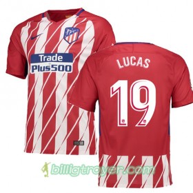 Billige Fotballdrakter Atlético Madrid LUCAS 19 Hjemmedraktsett 2017/18 Kortermet