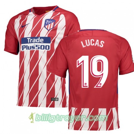 Billige Fotballdrakter Atlético Madrid LUCAS 19 Hjemmedraktsett 2017/18 Kortermet