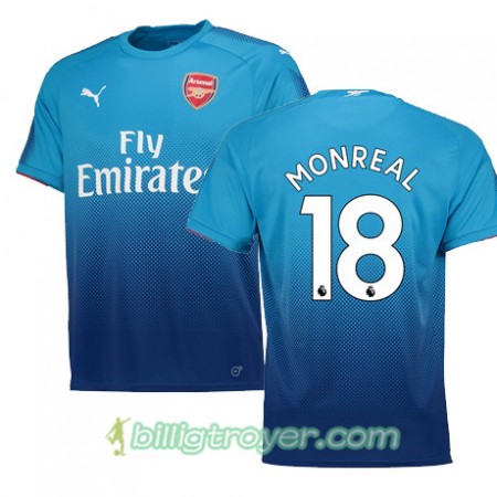 Billige Fotballdrakter Arsenal MONREAL 18 Bortedraktsett 2017/18 Kortermet