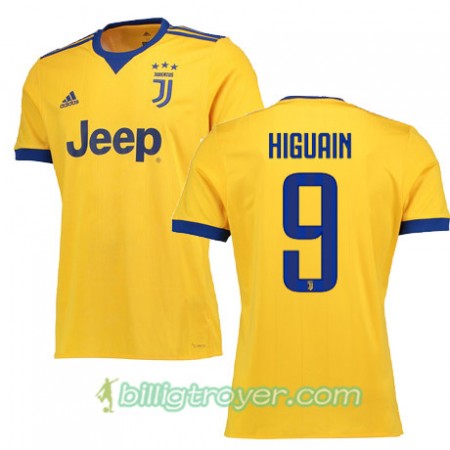 Billige Fotballdrakter Juventus HIGUAIN 9 Bortedraktsett 2017/18 Kortermet
