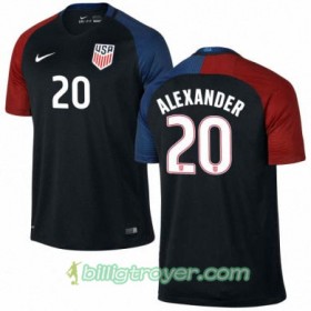Billige Fotballdrakter USA ERIC ALEXANDER Bortedraktsett 2016/17 Kortermet