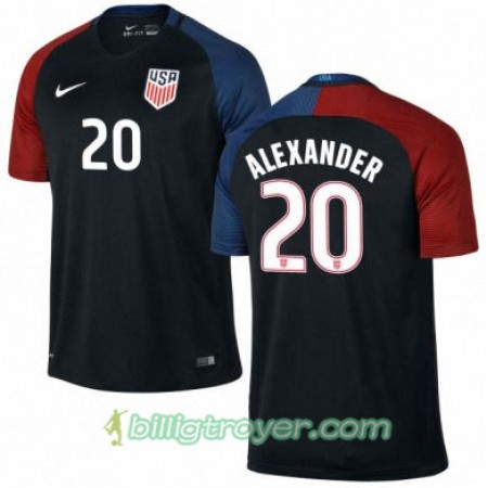 Billige Fotballdrakter USA ERIC ALEXANDER Bortedraktsett 2016/17 Kortermet