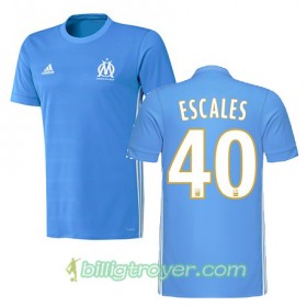 Billige Fotballdrakter Olympique de Marseille FLORIAN ESCALES 40 Bortedraktsett 2017/18 Kortermet