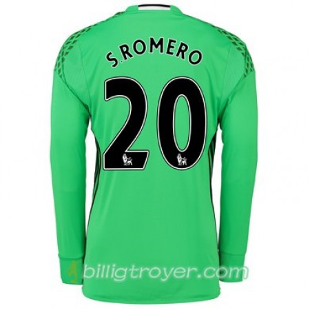 Billige Fotballdrakter Manchester United S ROMERO 20 Bortedraktsett 2017/18 Langermet