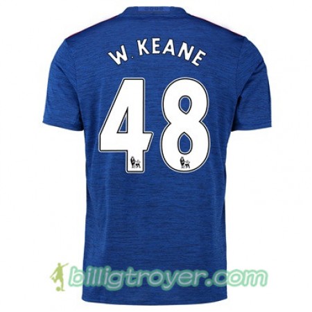Billige Fotballdrakter Manchester United W KEANE 48 Bortedraktsett 2017/18 Kortermet