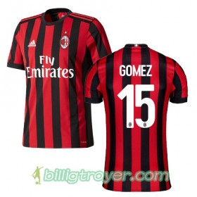 Billige Fotballdrakter AC Milan GOMEZ 15 Hjemmedraktsett 2017/18 Kortermet