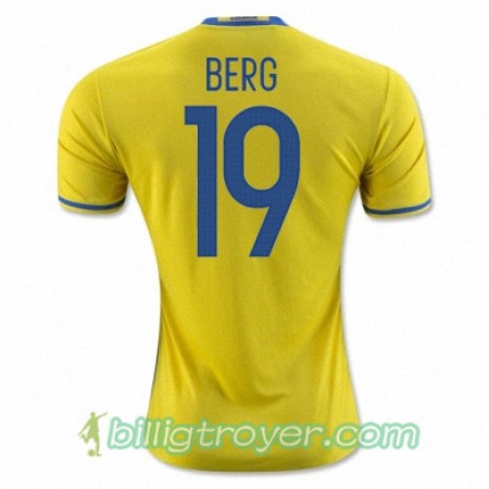 Billige Fotballdrakter Sverige MARCUS BERG Hjemmedraktsett Euro 2016