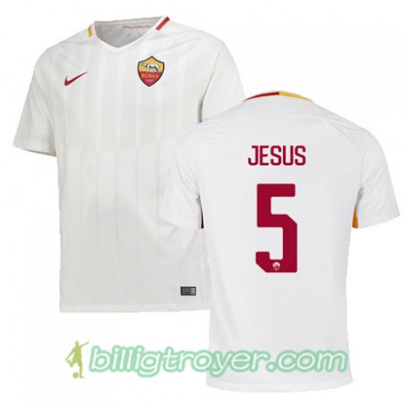 Billige Fotballdrakter AS Roma JESUS 5 Bortedraktsett 2017/18 Kortermet