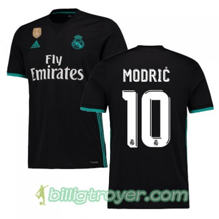 Billige Fotballdrakter Real Madrid MODRIC 10 Bortedraktsett 2017/18 Kortermet