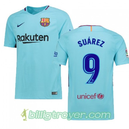 Billige Fotballdrakter FC Barcelona SUAREZ Bortedraktsett 2017/18 Kortermet