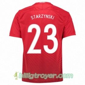 Billige Fotballdrakter Polen FILIP STARZYNSKI Bortedraktsett Euro 2016