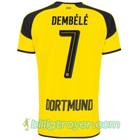 Billige Fotballdrakter Borussia Dortmund DEMBELE 7 Tredjedraktsett 2017/18 Kortermet