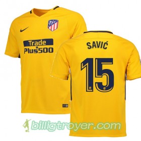 Billige Fotballdrakter Atlético Madrid SAVIC 15 Bortedraktsett 2017/18 Kortermet