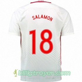 Billige Fotballdrakter Polen BARTOSZ SALAMON Hjemmedraktsett Euro 2016