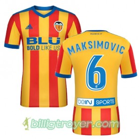 Billige Fotballdrakter Valencia CF MAKSIMOVIC Bortedraktsett 2017/18 Kortermet