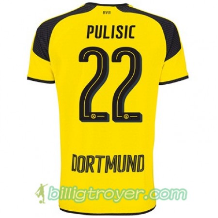 Billige Fotballdrakter Borussia Dortmund PULISIC 22 Tredjedraktsett 2017/18 Kortermet