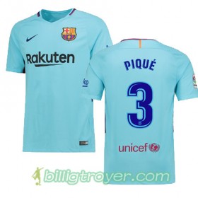 Billige Fotballdrakter FC Barcelona PIQUE 3 Bortedraktsett 2017/18 Kortermet