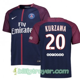 Billige Fotballdrakter Paris SG LAYVIN KURZAWA 20 Hjemmedraktsett 2017/18 Kortermet