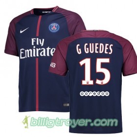 Billige Fotballdrakter Paris SG Goncalo Guedes 15 Hjemmedraktsett 2017/18 Kortermet
